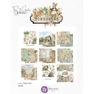   Prima Marketing Homegrown Scrapbook papírkészlet 12" (30 cm) Paper Pad (14 lap)