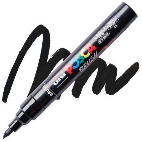 UNI POSCA ecsethegyű dekormarker 1-4 mm PC-5BR FEKETE (24) 1 db