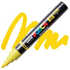   UNI POSCA ecsethegyű dekormarker 1-4 mm PC-5BR SÁRGA (2) 1 db