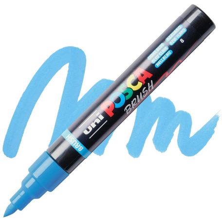 UNI POSCA ecsethegyű dekormarker 1-4 mm PC-5BR VILÁGOSKÉK (8) 1 db
