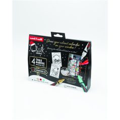   UNI PWE-5M Folyékony kréta KARÁCSONYI DEKORÁCIÓS Tradicionális színek