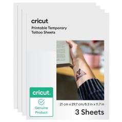   Cricut Nyomtatható ideiglenes tetoválás A4 APrintable Tattoo Paper A4 Transparent (3 ív)