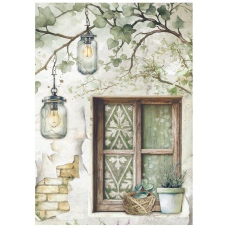 Stamperia Herbarium Silvae Rízspapír készlet A6  Mini Rice Paper (8 ív)