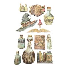   Stamperia Herbarium Silvae Szilikon öntőforma A5 Alchemy Silicon Mould (1 db)