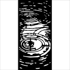   Stamperia Herbarium Silvae Vastag stencil 12x25cm Water Pattern Thick Stencil  (1 db)