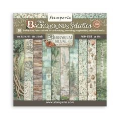   Stamperia Herbarium Silvae Papírkészlet 12" (30 cm) Maxi Background Paper Pack (10 ív)