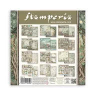   Stamperia Herbarium Silvae Papírkészlet 8" (20 cm)  Paper Pack (10 ív)