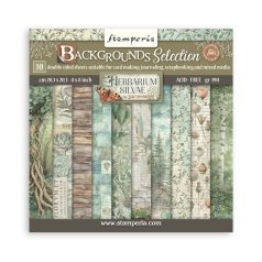   Stamperia Herbarium Silvae Papírkészlet 8" (20 cm) Maxi Background Paper Pack (10 ív)