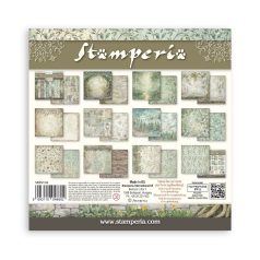   Stamperia Herbarium Silvae Papírkészlet 8" (20 cm) Maxi Background Paper Pack (10 ív)