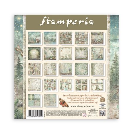 Stamperia Herbarium Silvae Papírkészlet 12" (30 cm) Single Face Maxi Paper Pack (22 ív)
