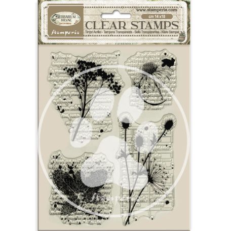 Stamperia Herbarium Silvae Szilikonbélyegző A5 Botanic Clear Stamps (1 csomag)