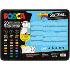 UNI Posca dekormarker vegyes készlet - MANGA HERO 20 db