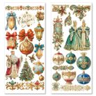 Ciao Bella Art Sticker Matrica készlet 12x26 cm Eternal Christmas (5 ív)