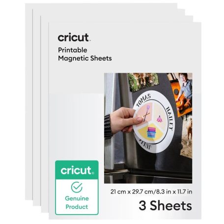 Cricut Nyomtatható mágneslap A4 Printable Magnet Sheets A4 White (3 ív)
