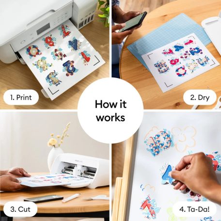 Cricut Nyomtatható mágneslap A4 Printable Magnet Sheets A4 White (3 ív)