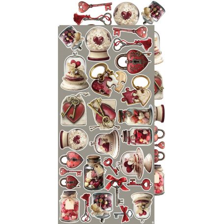 Craft O'Clock Kivágóív In Love Extras to Cut Set (18 ív)