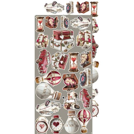 Craft O'Clock Kivágóív In Love Extras to Cut Set (18 ív)