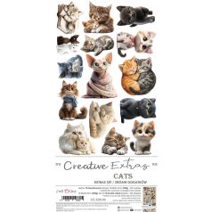   Craft O'Clock Kivágóív Cats Extras to Cut Set (18 ív)