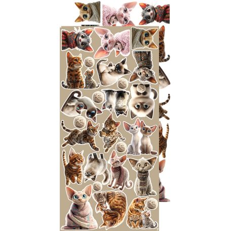 Craft O'Clock Kivágóív Cats Extras to Cut Set (18 ív)