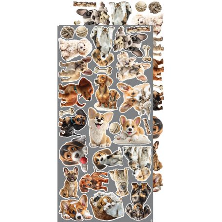 Craft O'Clock Kivágóív Dogs Extras to Cut Set (18 ív)