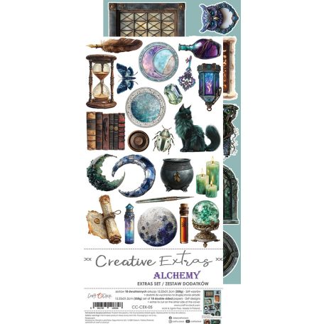 Craft O'Clock Kivágóív Alchemy Extras to Cut Set (18 ív)