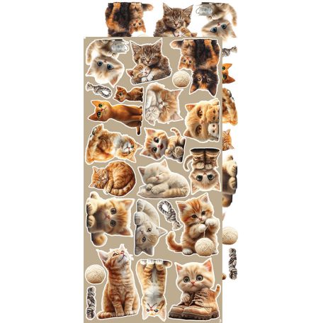 Craft O'Clock Kivágóív Lovely Pets Mix Extras to Cut Set (18 ív)