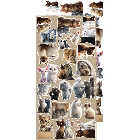 Craft O'Clock Kivágóív Lovely Pets Mix Extras to Cut Set (18 ív)