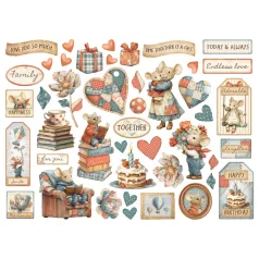 Stamperia Family Kivágatok Die Cuts Assorted (1 csomag)