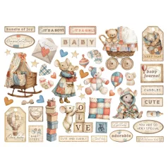Stamperia Baby Kivágatok Die Cuts Assorted (1 csomag)