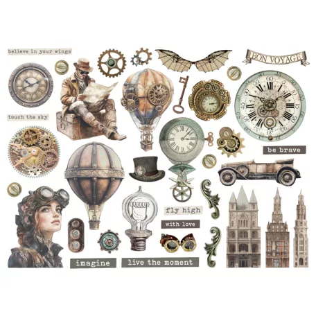 Stamperia Voyages Fantastiques Kivágatok Die Cuts Assorted (1 csomag)