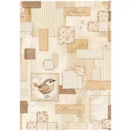   Stamperia Baby Rizspapír A4 Hearts Pattern Rice Paper (1 ív)