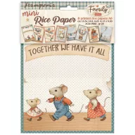   Stamperia Family Rizspapír készlet A6  Mini Rice Paper (8 ív)