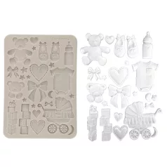   Stamperia Baby Szilikon öntőforma A5 Accessories Silicon Mould (1 db)