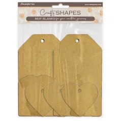   Stamperia Baby MDF alap  Baby Crafty Shapes MDF BLANKS (1 db)