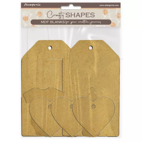 Stamperia Baby MDF alap  Baby Crafty Shapes MDF BLANKS (1 db)