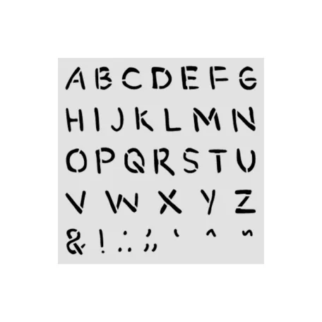 Stamperia Baby Vastag stencil 12x12cm Alphabet Thick Stencil  (1 db)