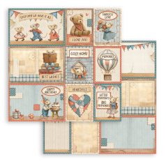   Stamperia Family Scrapbook papír 12" (30 cm) Assorted Cards Paper Sheets (1 ív)