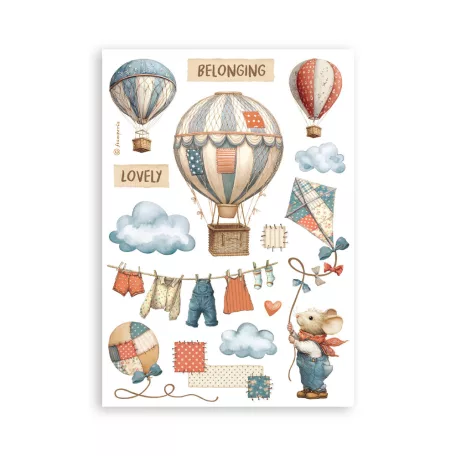 Stamperia Family Washi matrica Washi Pad (8 ív)