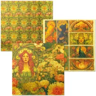   Ciao Bella Artemis 3 delux és 3 vellum papír 6" (15 cm) Deluxe & Vellum Dual Pack (6 ív)