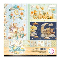   Ciao Bella Lunibloom Scrapbook papírkészlet 8" (20 cm) Paper Pad (12 ív)