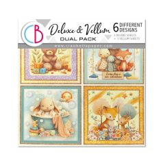   Ciao Bella Lunibloom 3 delux és 3 vellum papír 6" (15 cm) Deluxe & Vellum Dual Pack (6 ív)
