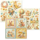 Ciao Bella Lunibloom 3 delux és 3 vellum papír 6" (15 cm) Deluxe & Vellum Dual Pack (6 ív)