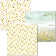   Ciao Bella Lunibloom 3 delux és 3 vellum papír 6" (15 cm) Deluxe & Vellum Dual Pack (6 ív)