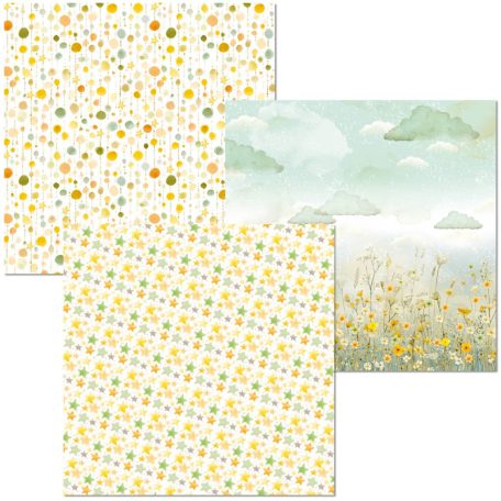 Ciao Bella Lunibloom 3 delux és 3 vellum papír 6" (15 cm) Deluxe & Vellum Dual Pack (6 ív)