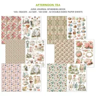   Ciao Bella Afternoon Tea Kivágóív készlet A4 Junk Journal Ephemera Book (32 ív)