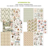   Ciao Bella Afternoon Tea Kivágóív készlet A4 Junk Journal Ephemera Book (32 ív)