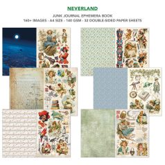   Ciao Bella Neverland Kivágóív készlet A4 Junk Journal Ephemera Book (32 ív)
