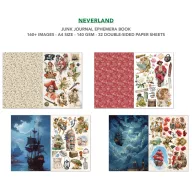  Ciao Bella Neverland Kivágóív készlet A4 Junk Journal Ephemera Book (32 ív)