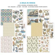   Ciao Bella Venice Dream Kivágóív készlet A4 Junk Journal Ephemera Book (32 ív)