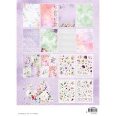   Studio Light Blooming Flowers Papírkészlet A4 Die-cut Designer Paper Pad (28 lap)